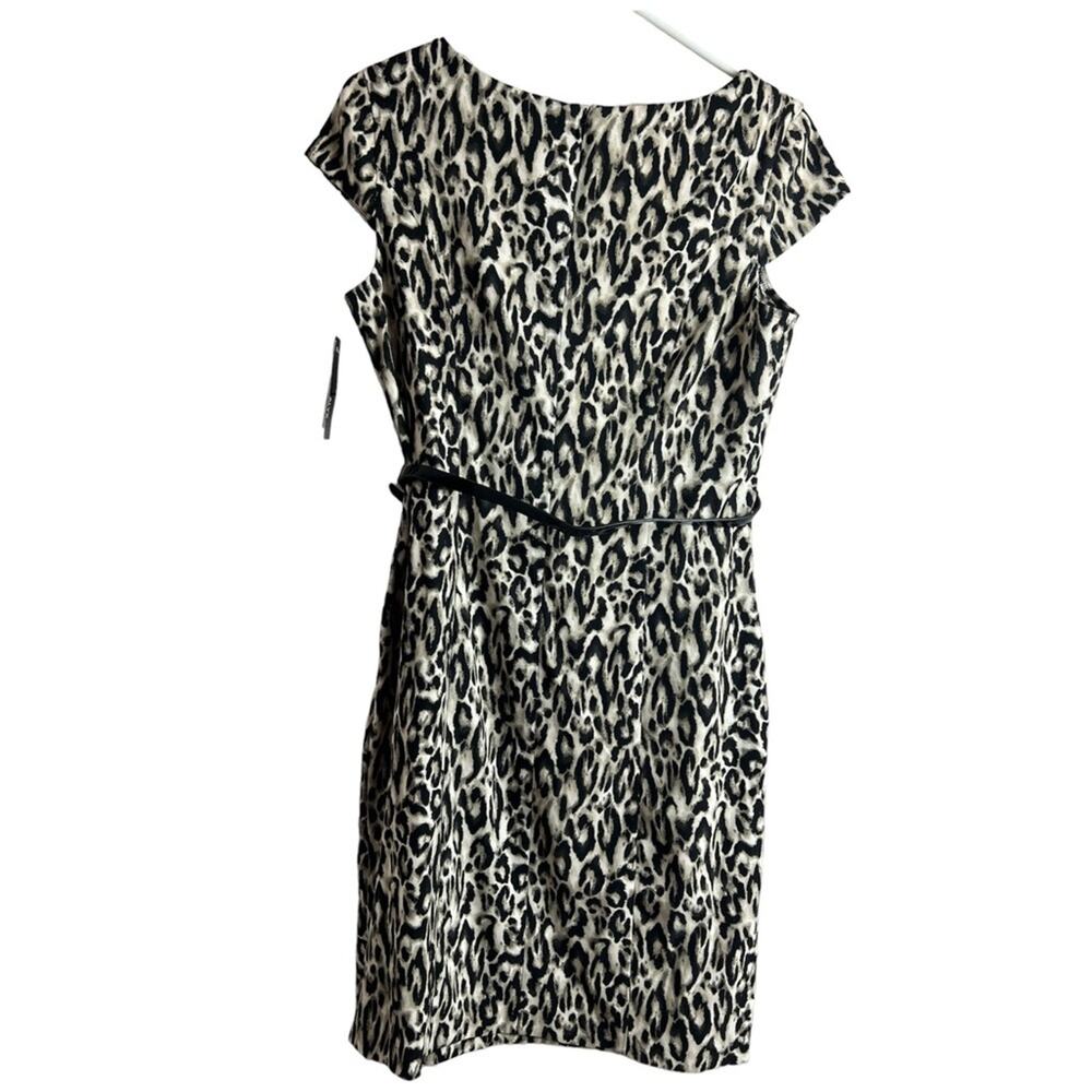 Alyx Women's Short Sleeve Belted Animal Print Dress Sz 10